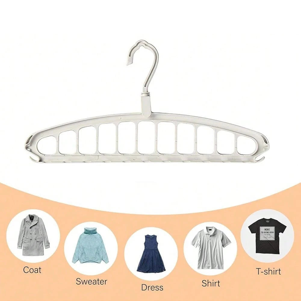1 Piece 11-Hole Multi Functional Rotary Clothing Hanger