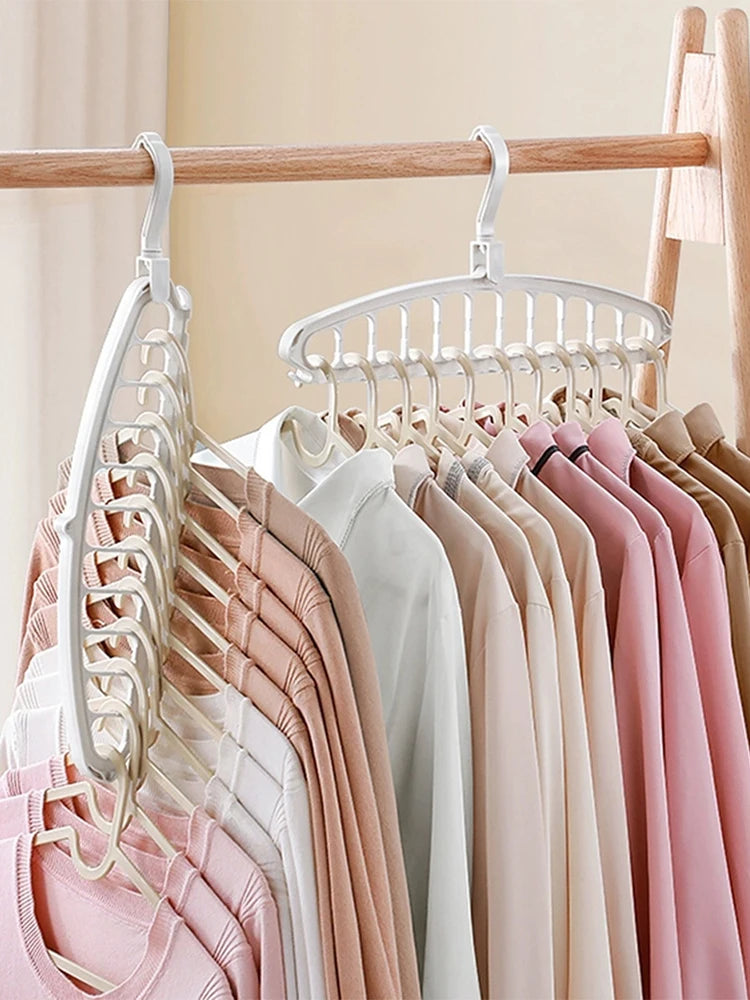 1 Piece 11-Hole Multi Functional Rotary Clothing Hanger