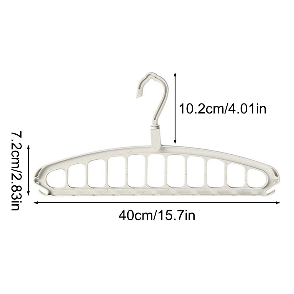 1 Piece 11-Hole Multi Functional Rotary Clothing Hanger