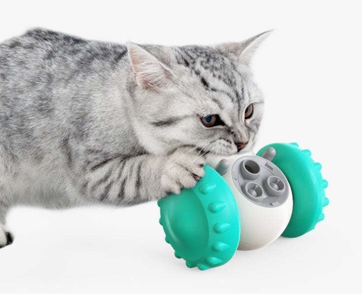 Smart Interactive Pet Feeding Toy Car – Slow Feeder & Fun Balance Game for Cats & Dogs