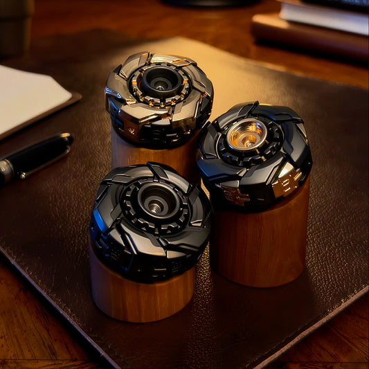 🔩 EDC Mechanical Metal Fidget Spinner – Open Armor Spinning Top 🔩