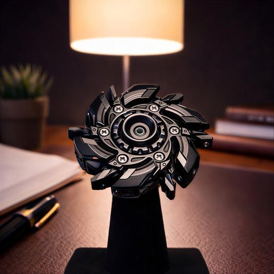 🔩 EDC Mechanical Metal Fidget Spinner – Open Armor Spinning Top 🔩