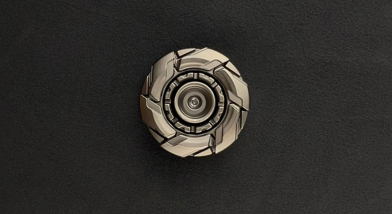🔩 EDC Mechanical Metal Fidget Spinner – Open Armor Spinning Top 🔩