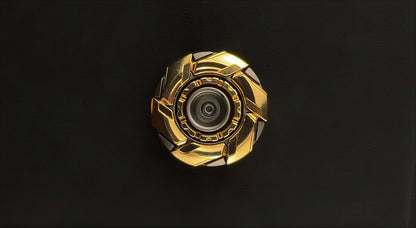 🔩 EDC Mechanical Metal Fidget Spinner – Open Armor Spinning Top 🔩