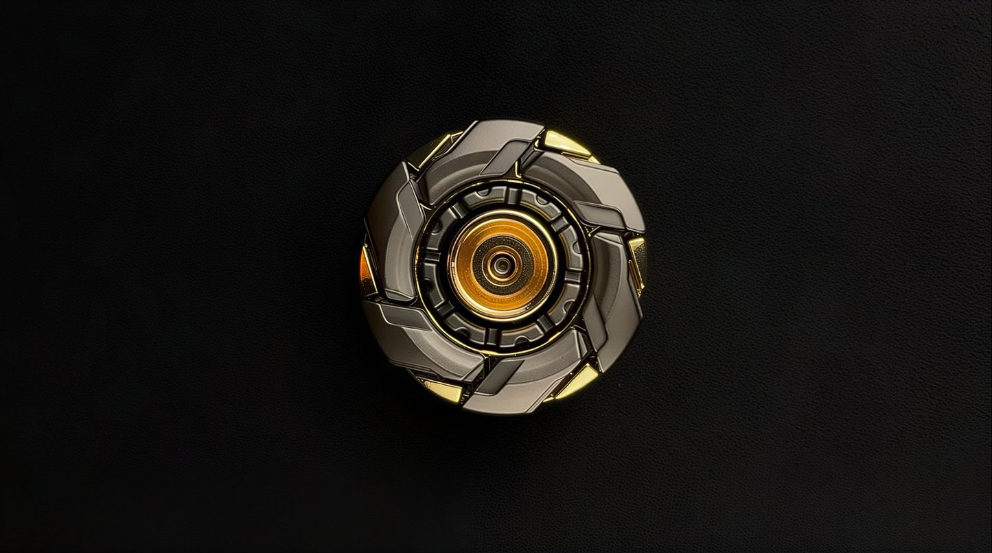 🔩 EDC Mechanical Metal Fidget Spinner – Open Armor Spinning Top 🔩