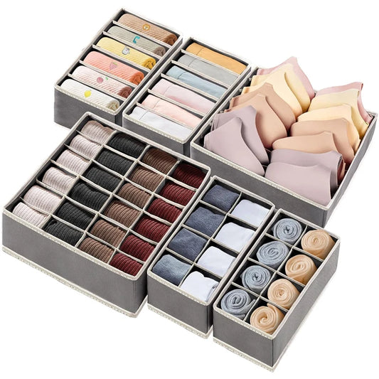 Foldable Underwear, Sock, Bra Drawer Organizer – Neat & Space-Saving Storage Box