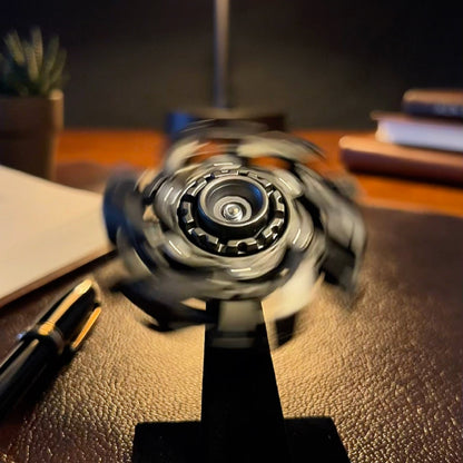 🔩 EDC Mechanical Metal Fidget Spinner – Open Armor Spinning Top 🔩
